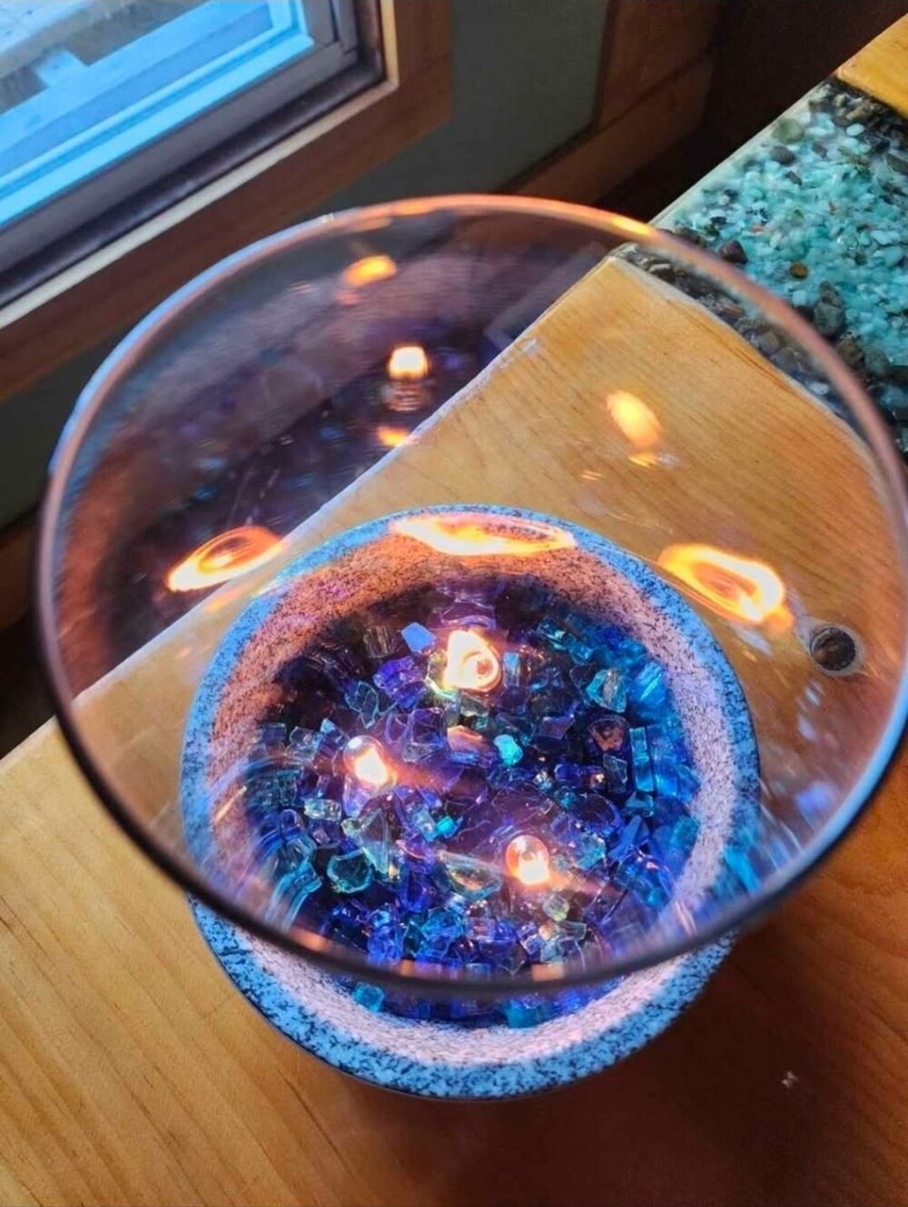 Handmade Tabletop Firepit - Picture 4 of 5